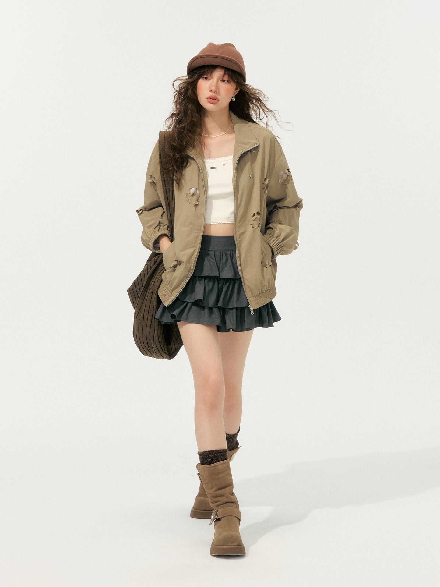 SOMESOWE Balletcore Flounce Skort