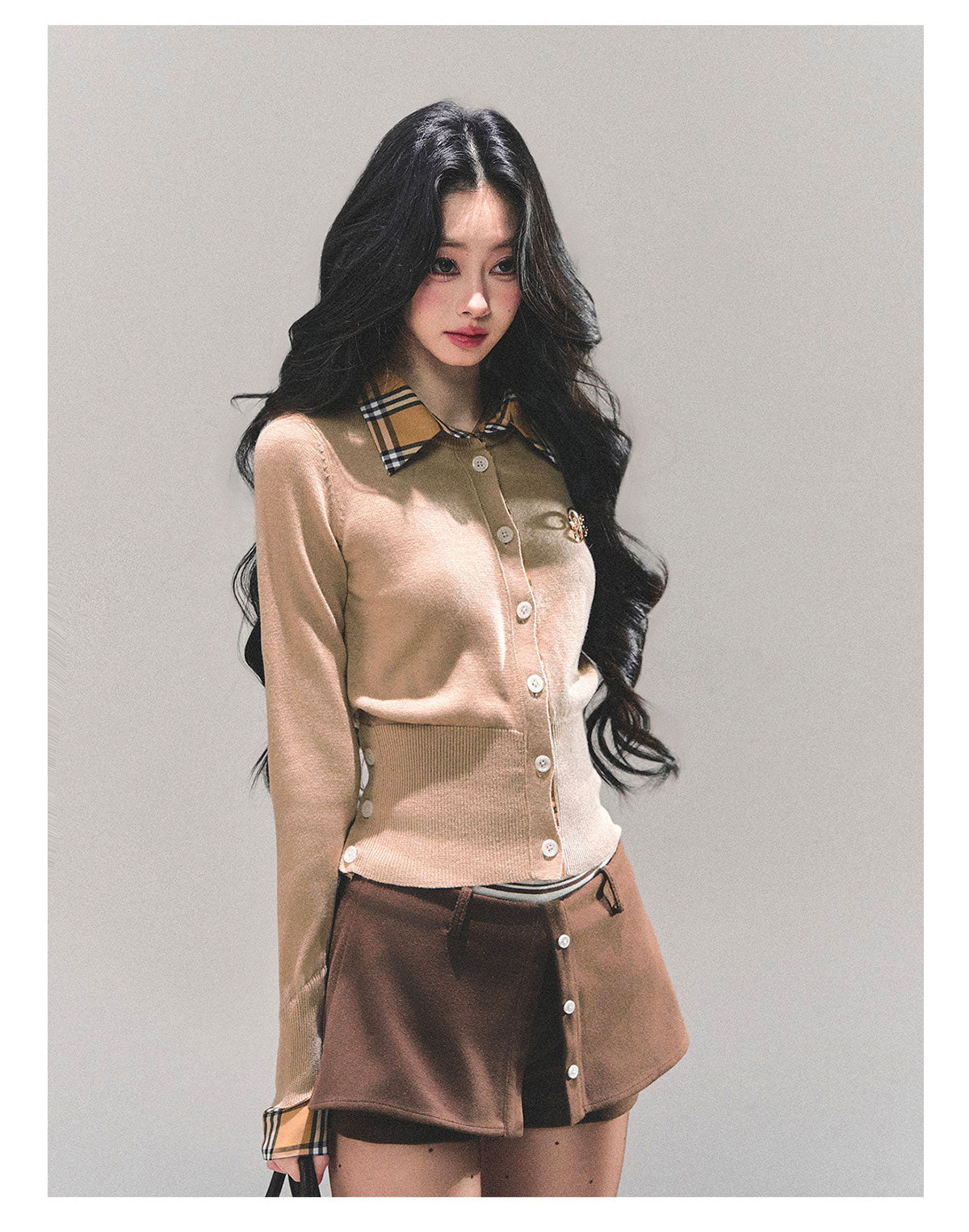 ShaoYeYan Unsent Letter Fake Two-Layer Knit T-Shirt