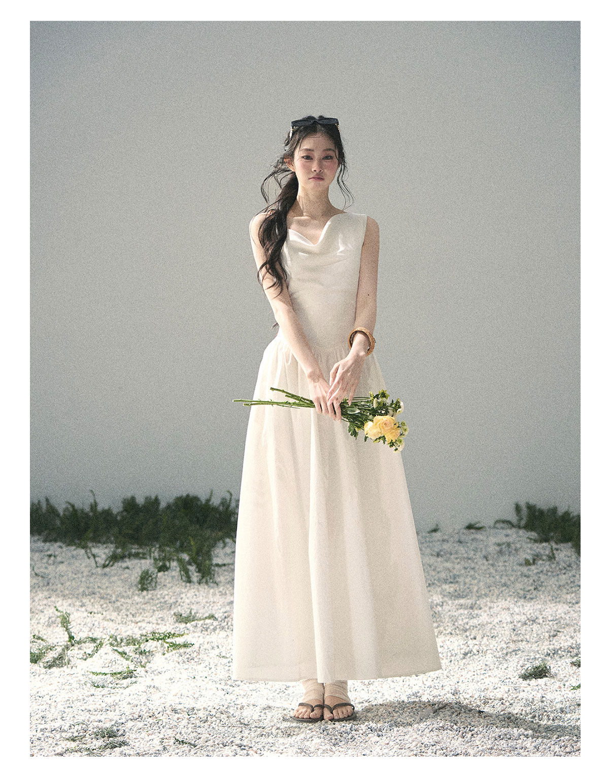 ShaoYeYan Aomalm Moonlight Sonata French Elegant Sleeveless Dress
