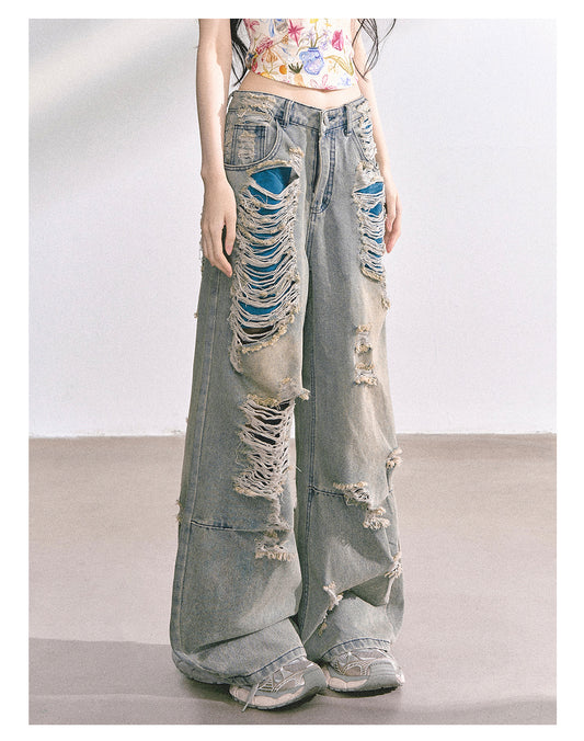 SHAOYEYAN American Streetwear Ripped Jeans