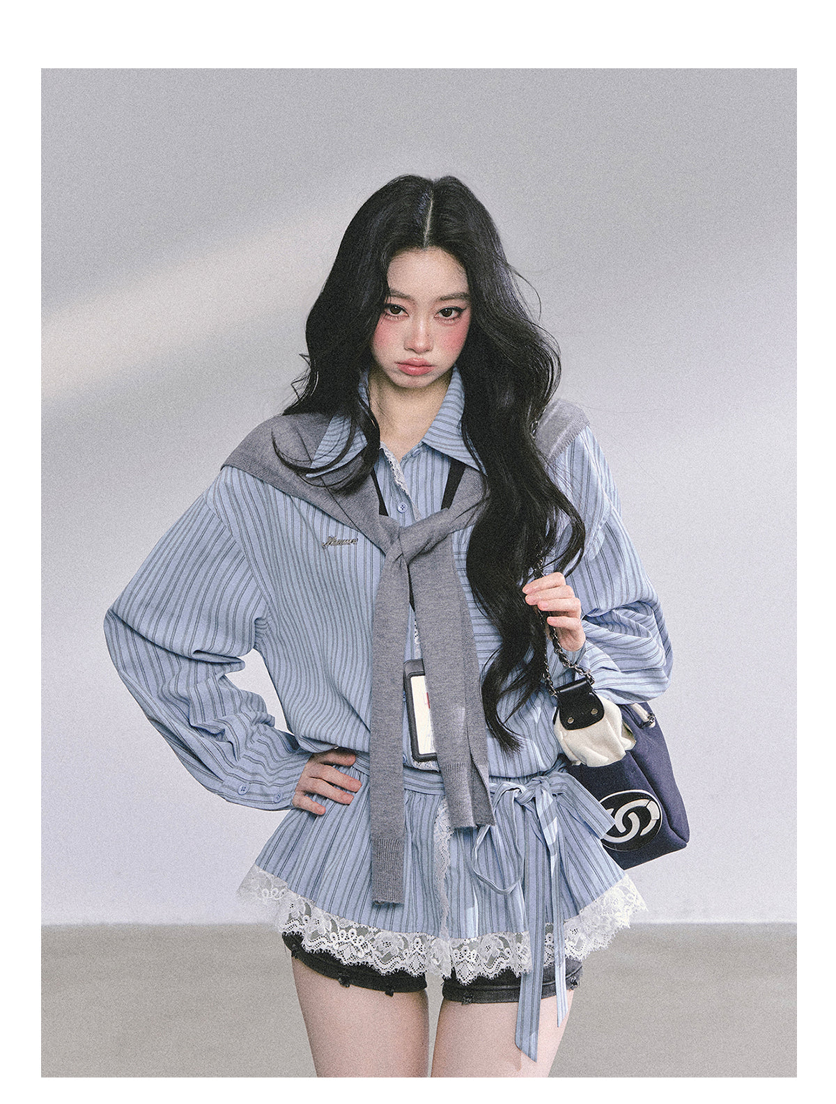 ShaoYeYan Chic Intellectual French Lace Blouse