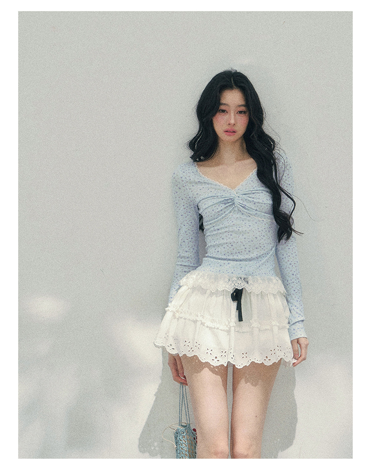 ShaoYeYan Aomalm Heartbeat's Blank Space Back Lace T-Shirt