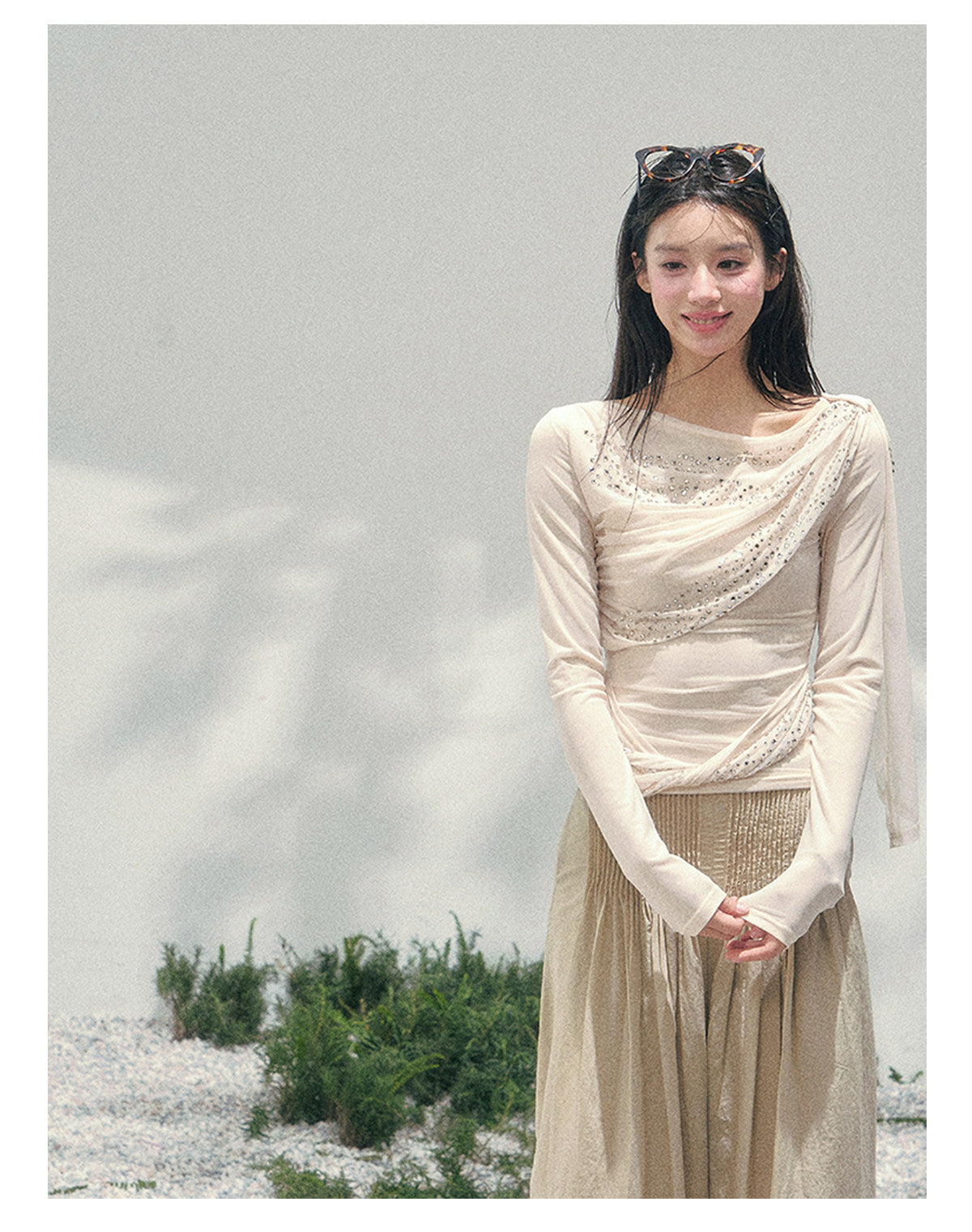 ShaoYeYan Aomalm She Kisses Frost Sheer Sparkle Set