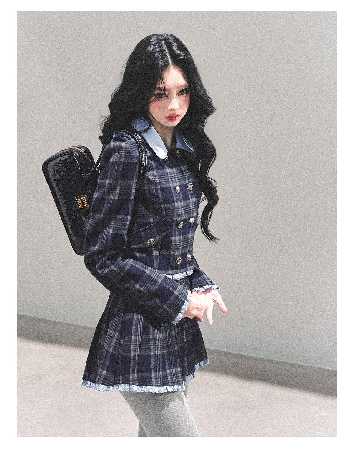 ShaoYeYan Proust Blue Academia Set