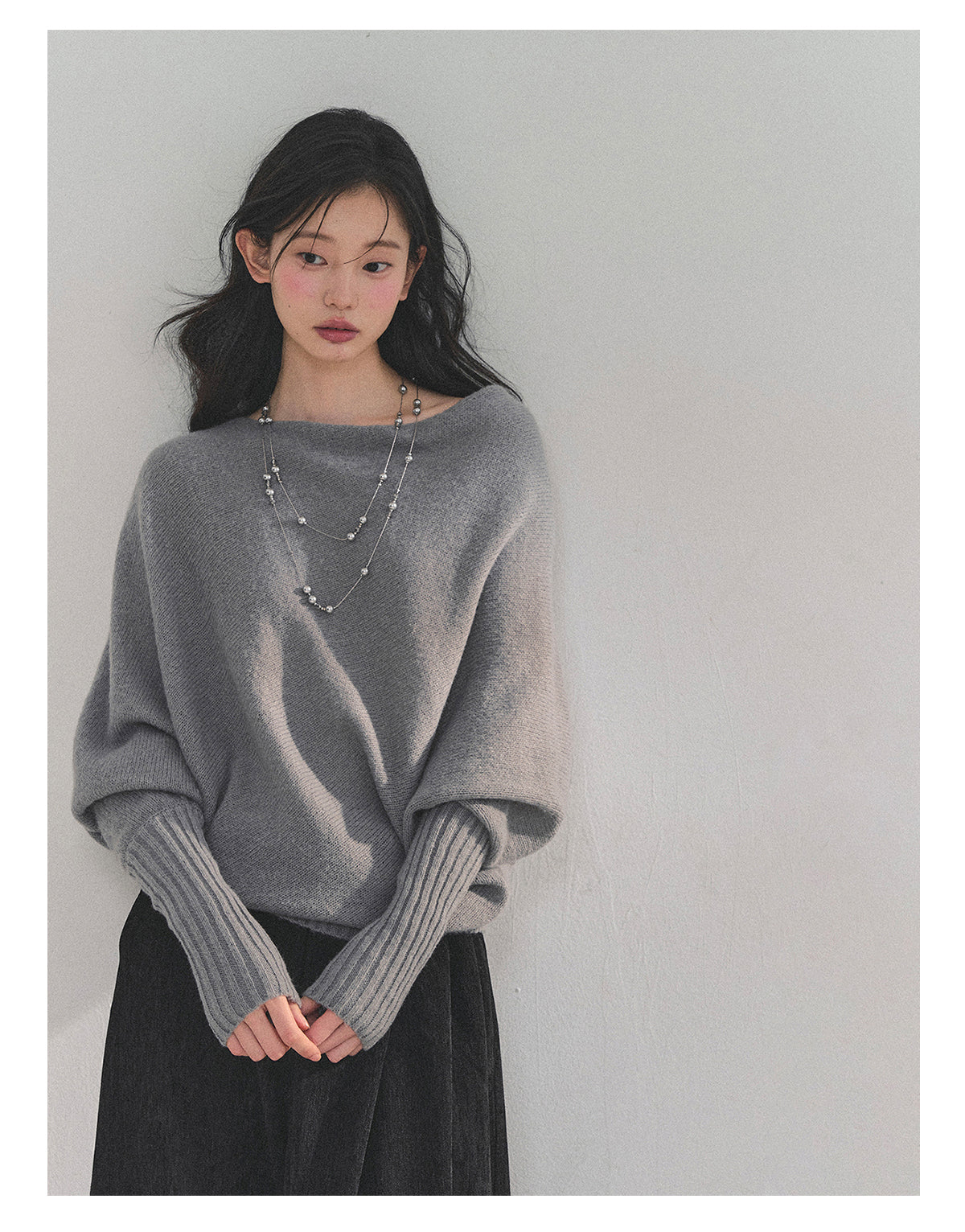 ShaoYeYan Aomalm Minimalist French Soft Style Sweater