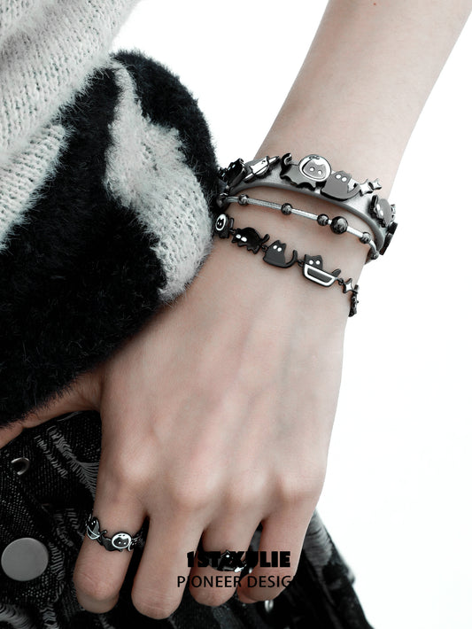 1ST XULIE Night Owl Cat Bracelet