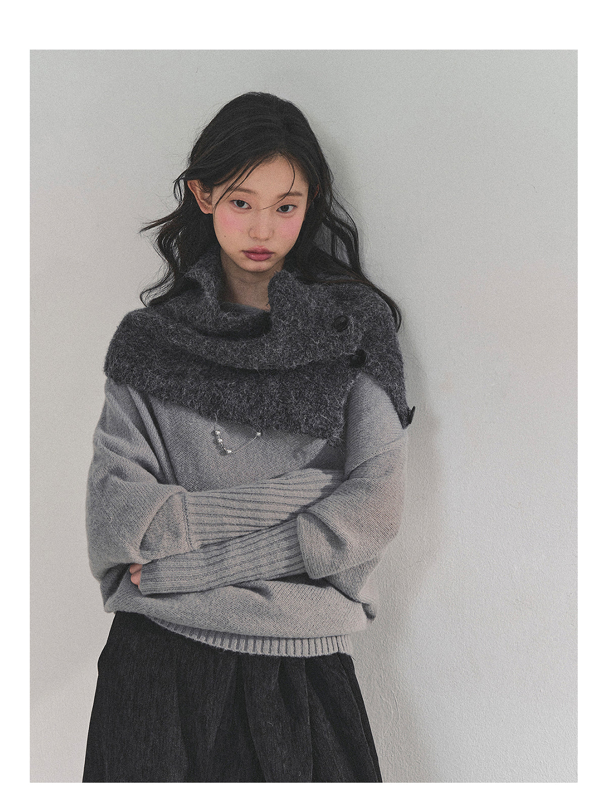 ShaoYeYan Aomalm Minimalist French Soft Style Sweater