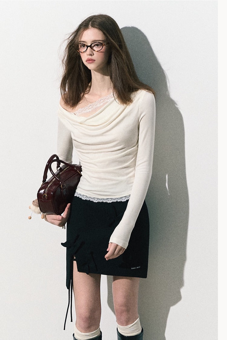 OAKMOO 'Silent Vein' Lace-Knit Camisole
