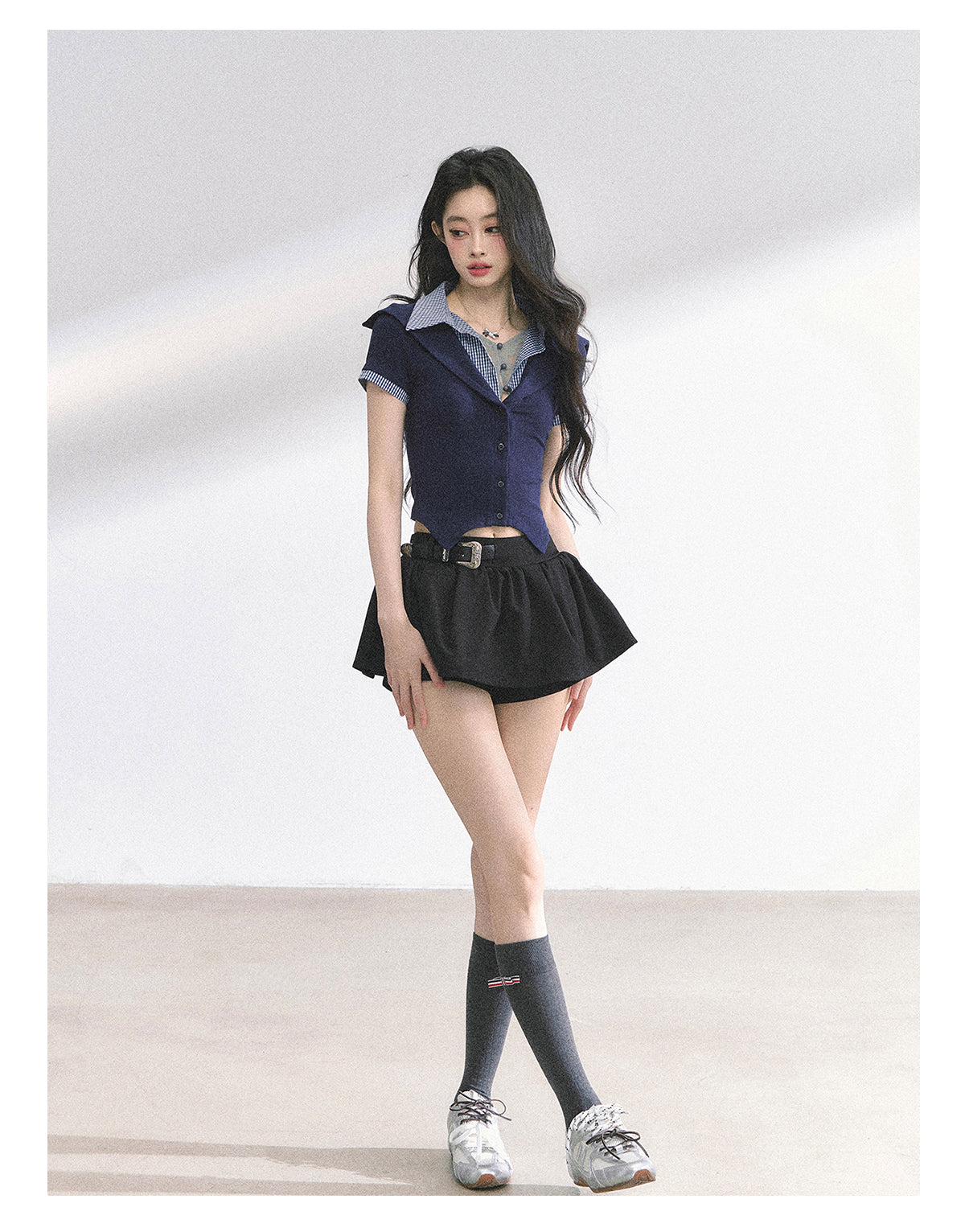 SHAOYEYAN Waist-Defining Slim Fit Top