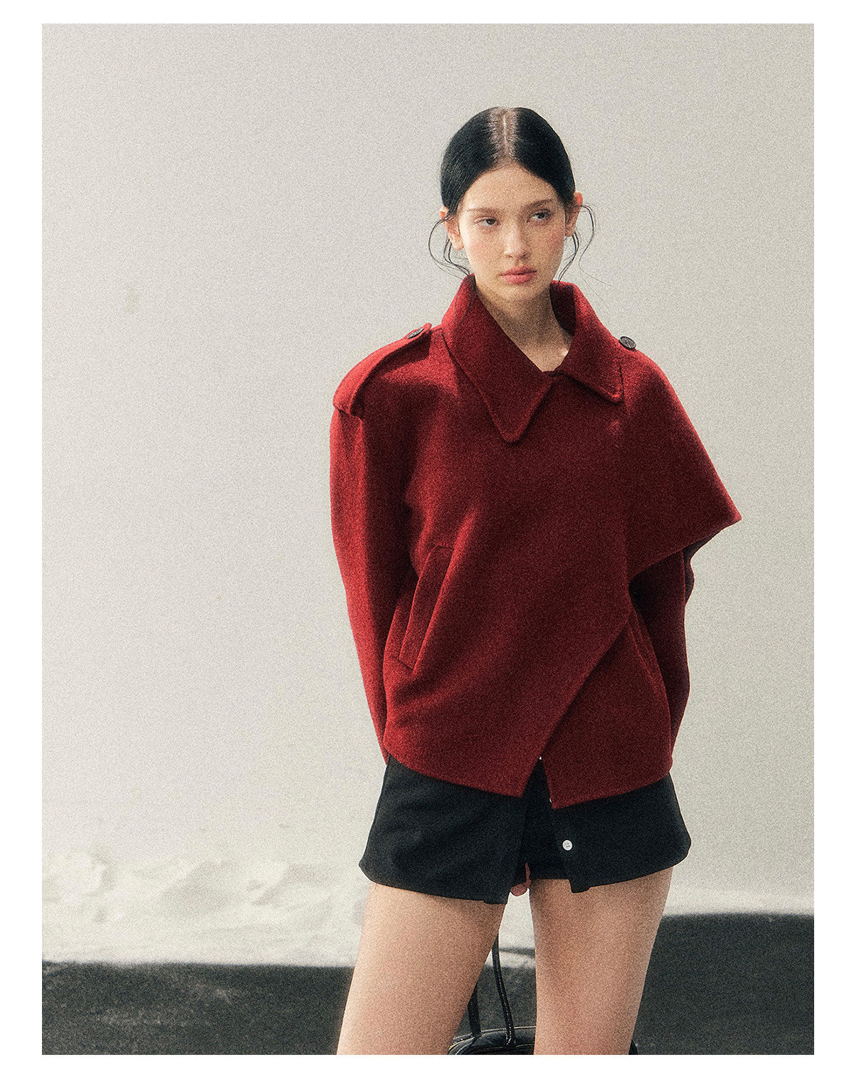 ShaoYeYan Aomalm She Hears The Snow Melt British Wool Coat