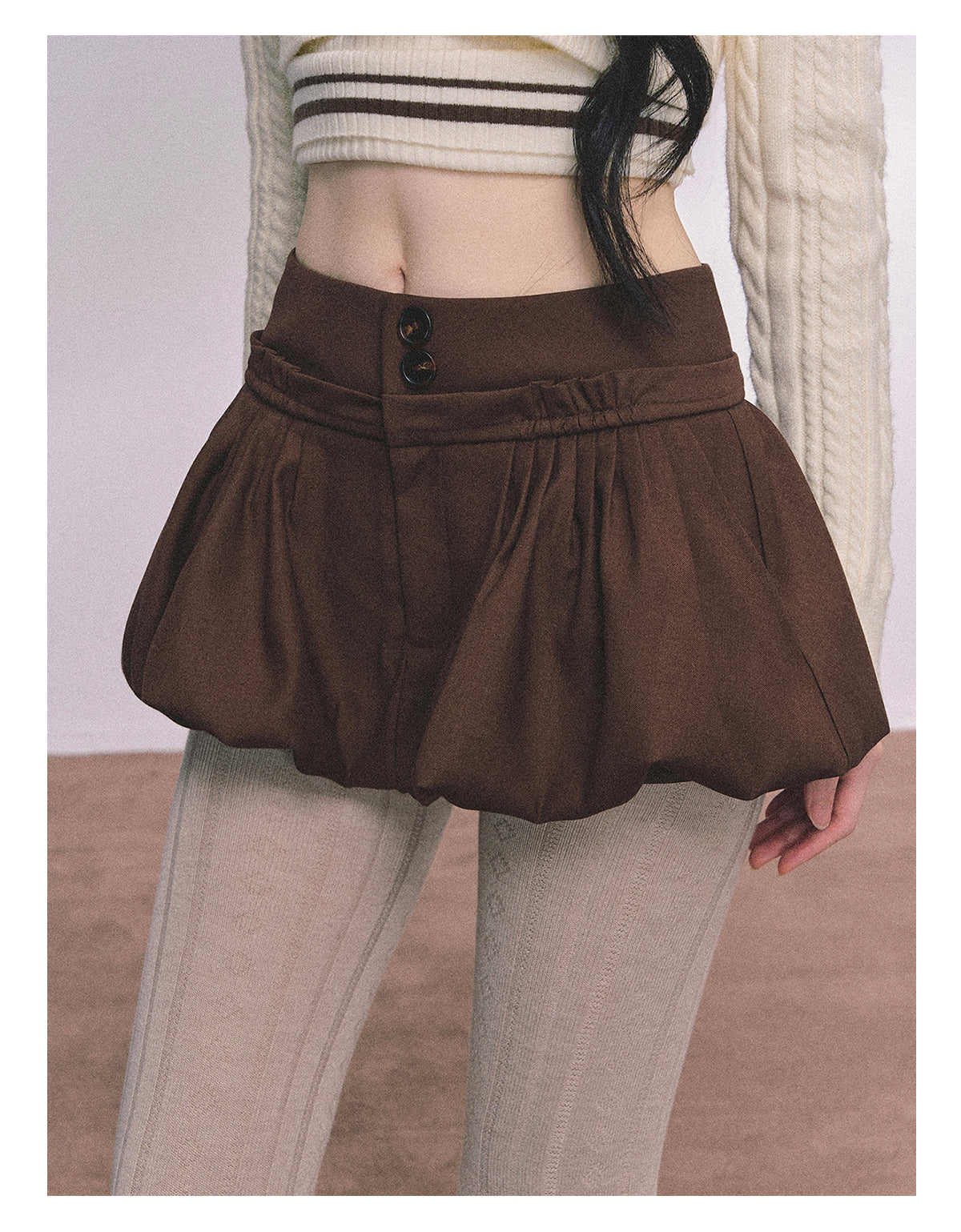 ShaoYeYan MIU Style Waltz American Slim-Fit Skirt