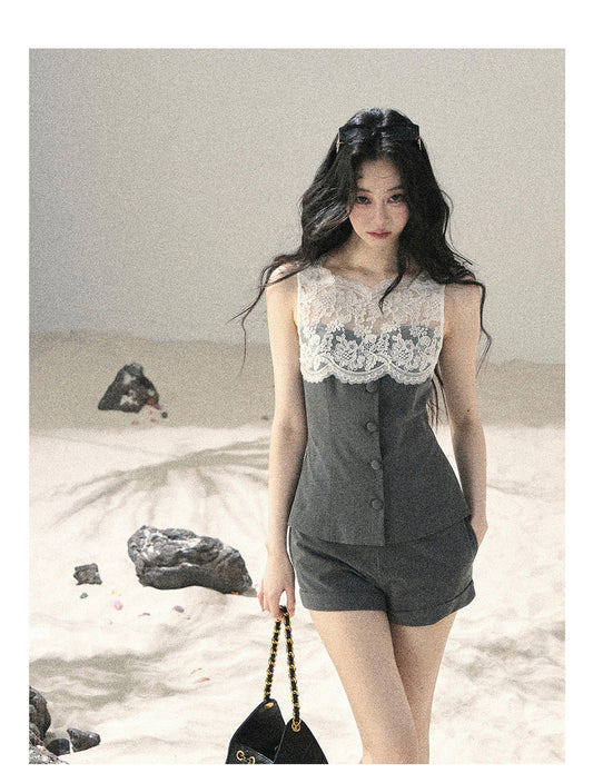 ShaoYeYan Aomalm Blossoms Seen Through Mist Premium French Lace Set