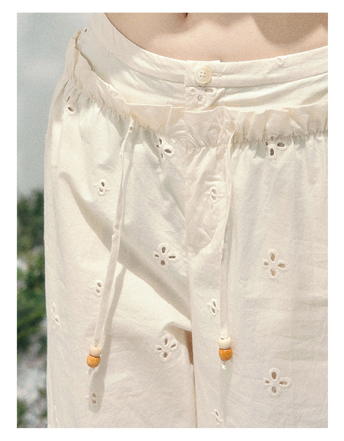 ShaoYeYan Aomalm Light Mist Wandering Wide-Leg Pants