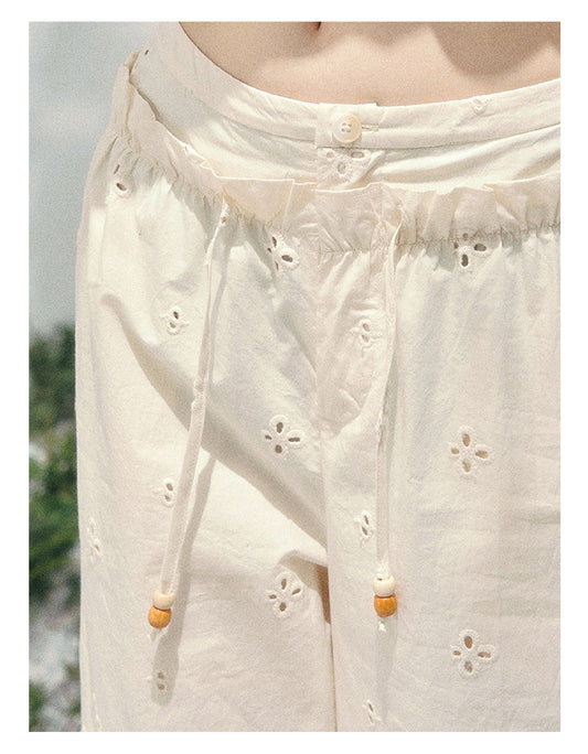 ShaoYeYan Aomalm Light Mist Wandering Wide-Leg Pants