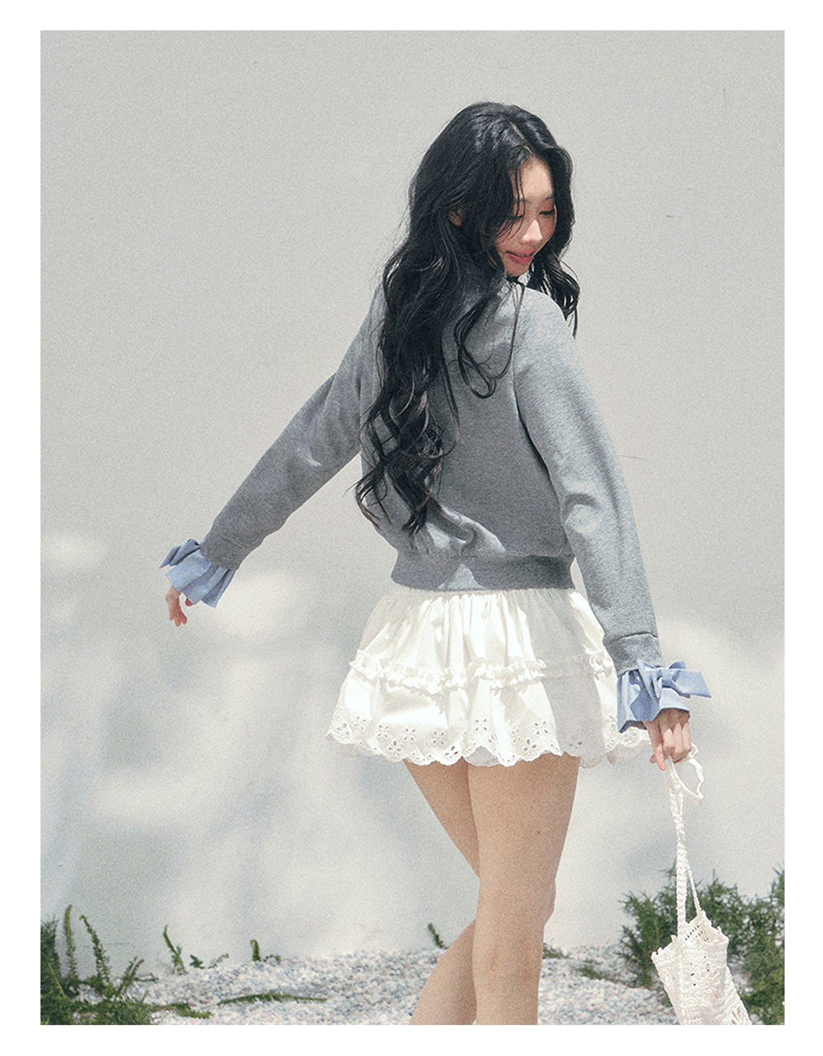 ShaoYeYan Aomalm Hyde Diary Fake Two-Layer American Sweater