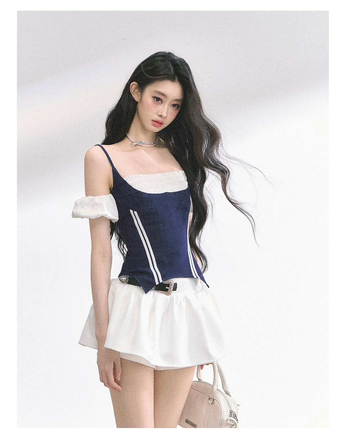 SHAOYEYAN American Style Mock Two-Layer Cami Top
