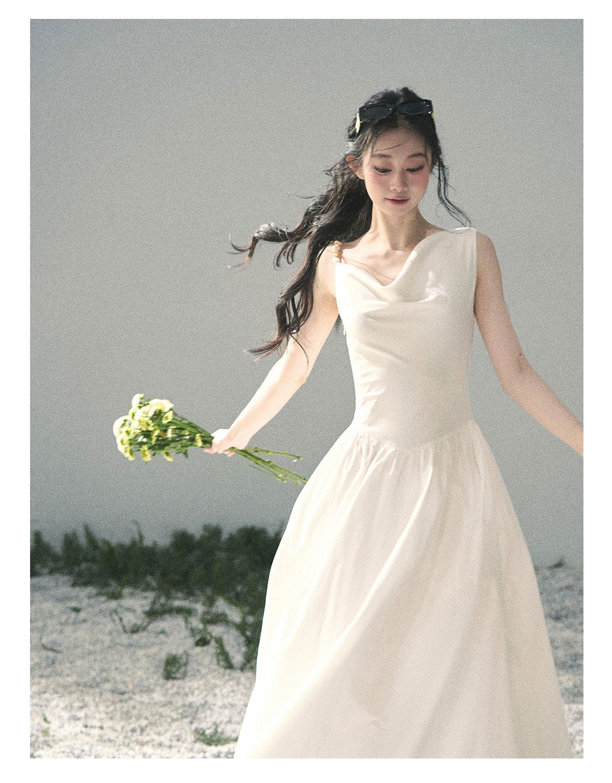 ShaoYeYan Aomalm Moonlight Sonata French Elegant Sleeveless Dress