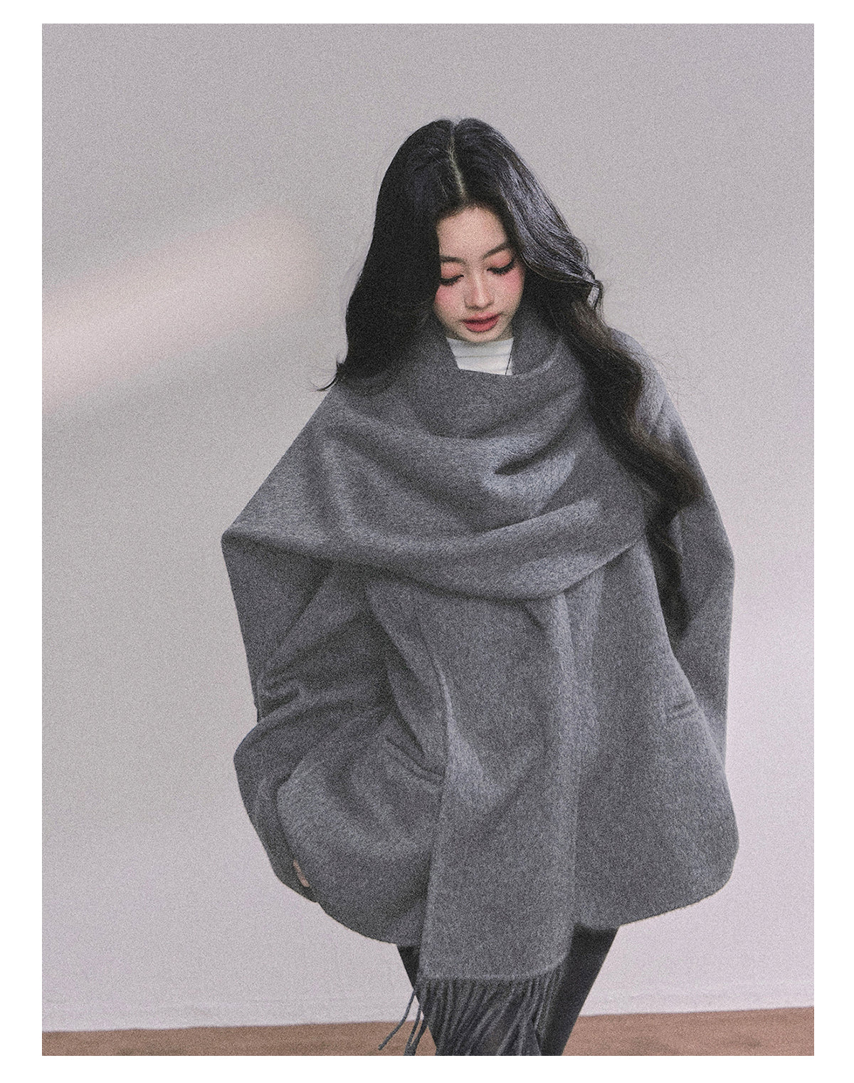 ShaoYeYan British Museum 100% Wool Double-Faced Coat