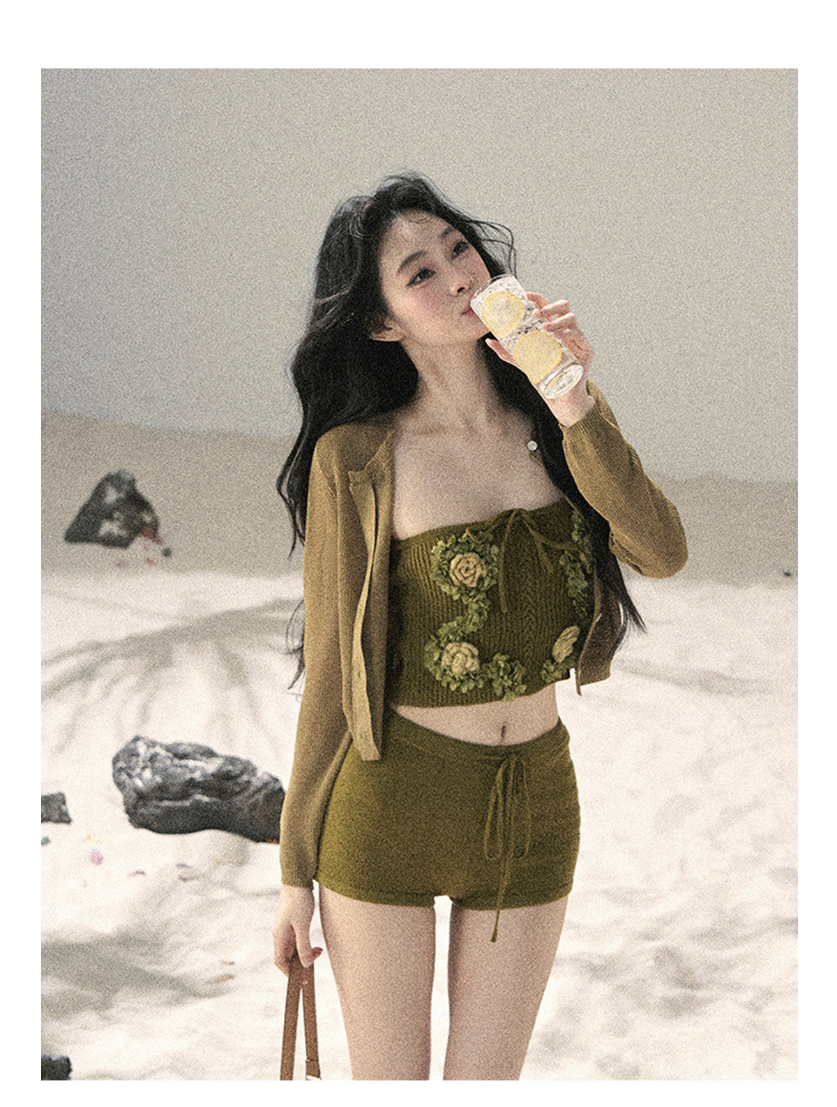ShaoYeYan Aomalm Rainy Forest French 3D Floral Set