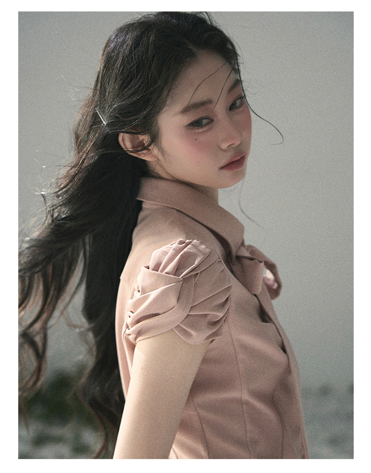 ShaoYeYan Aomalm Powdered Sugar Secrets Bow French Blouse