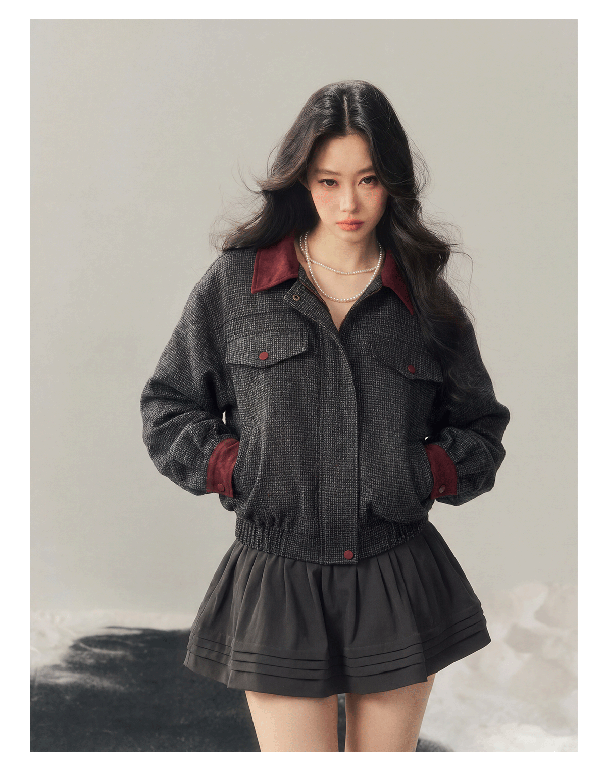 ShaoYeYan Aomalm As the Wutong Leaves Fall Audrey-Style Wool Set