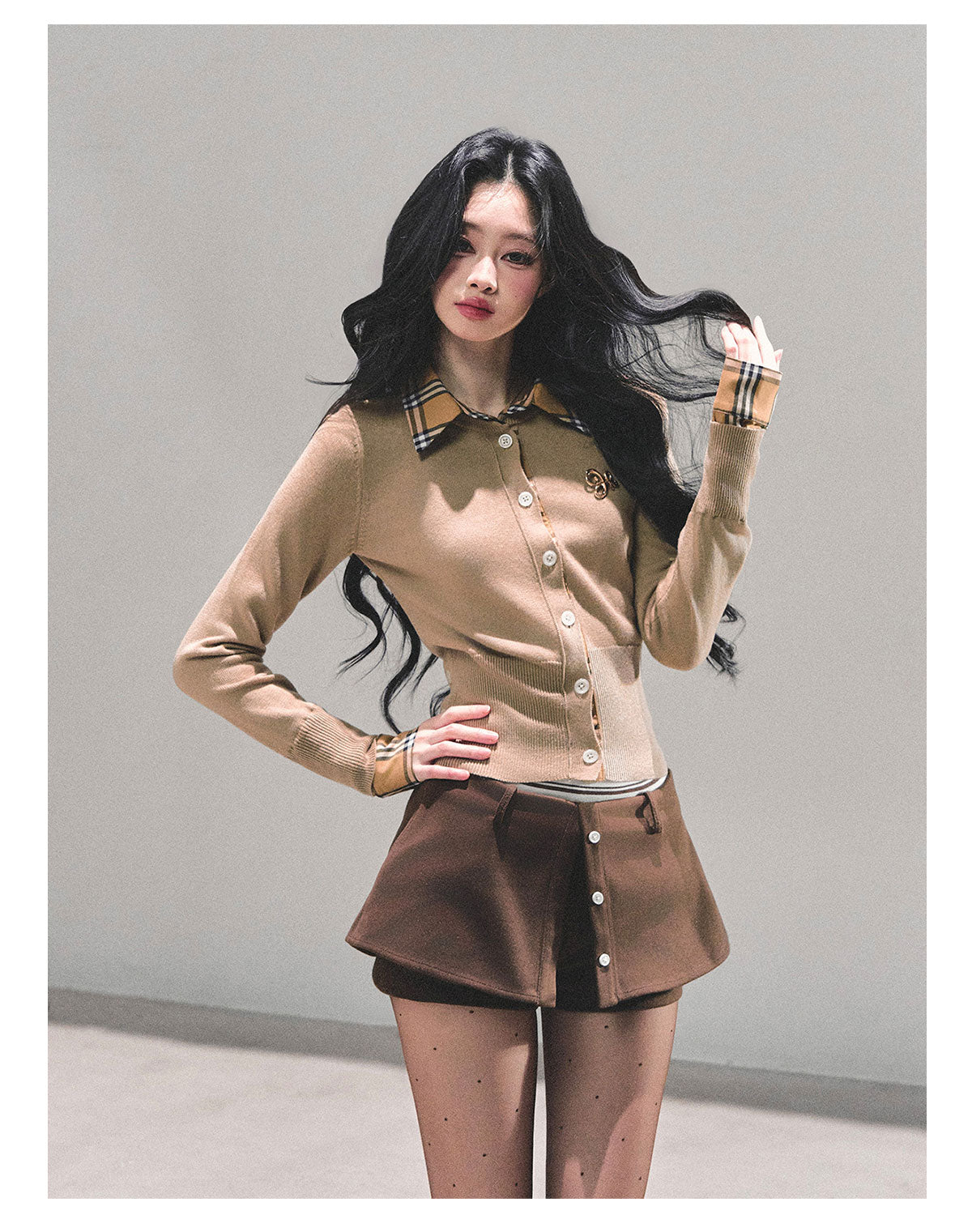 ShaoYeYan Unsent Letter Fake Two-Layer Knit T-Shirt