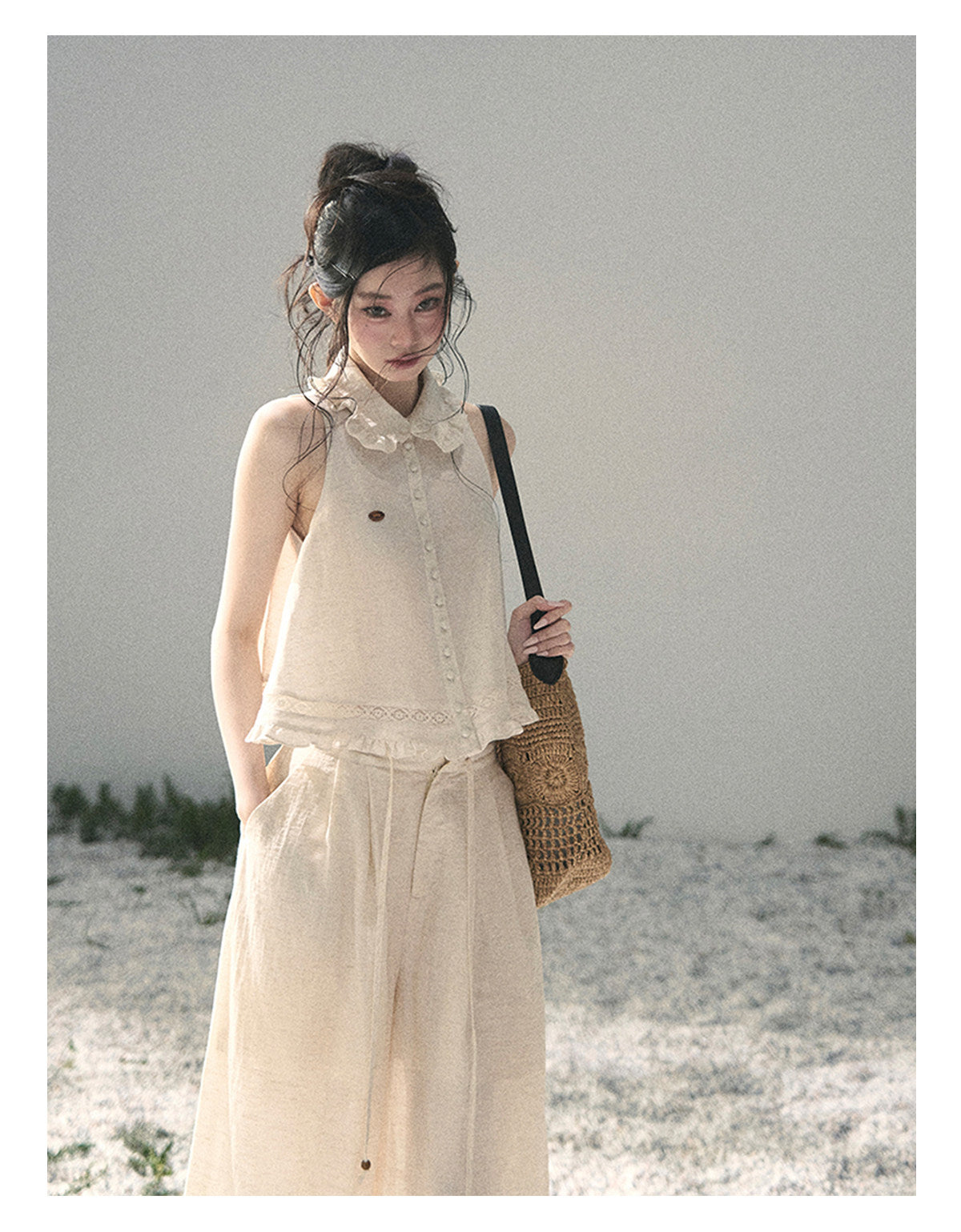 ShaoYeYan Aomalm Soft Cloud French Lace Set