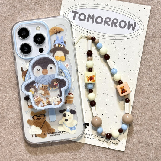 Jellycat Scarf Penguin Magnetic Stand Case
