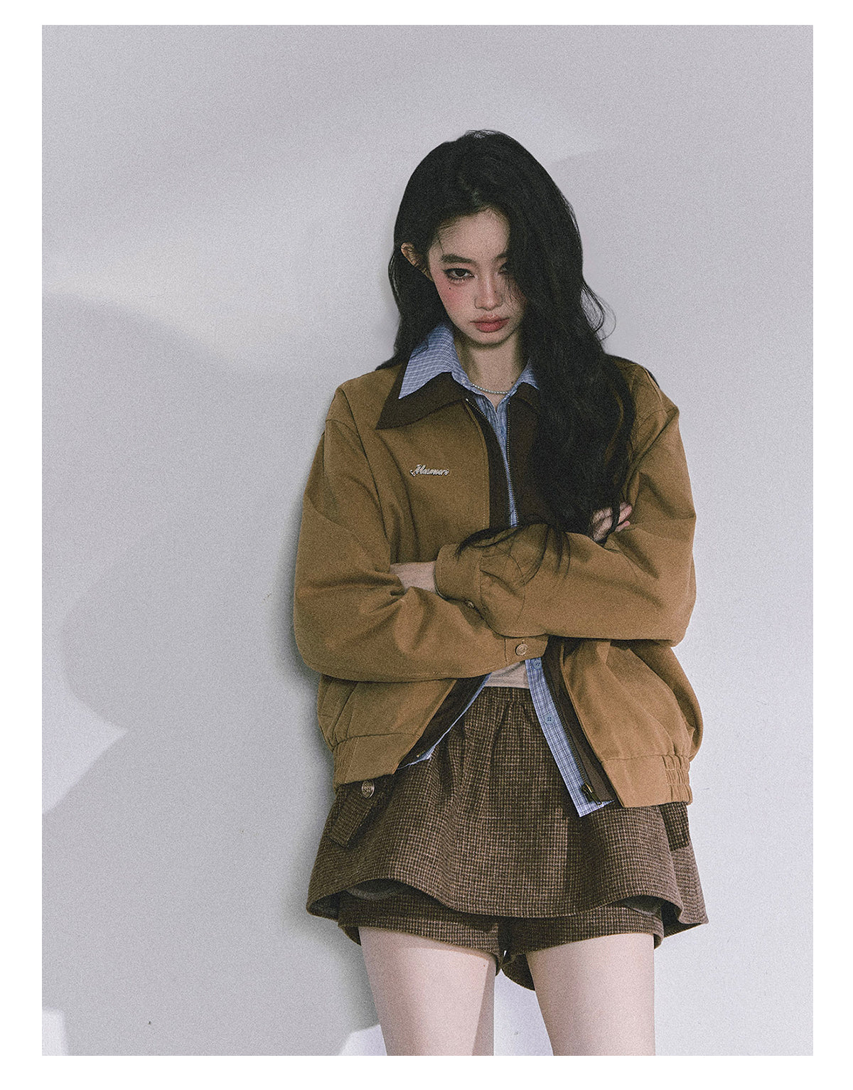 ShaoYeYan Warm Autumn Fake Three-Layer Work Jacket