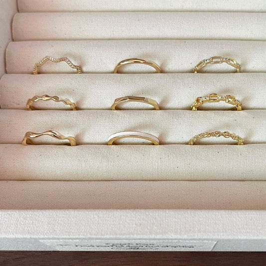 VIGVOG 2025 Minimalist Ring Collection