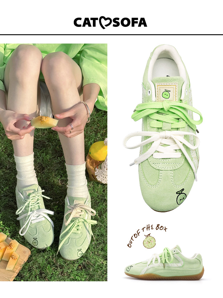 Cat&Sofa Honeydew Racer Retro Sneakers