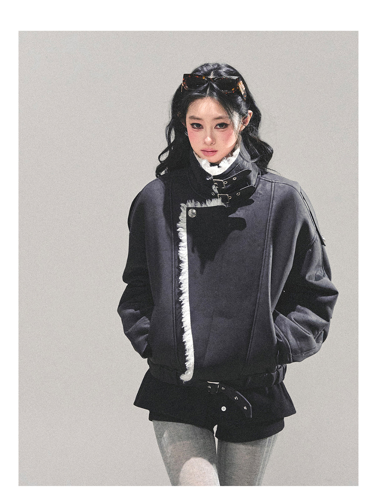 ShaoYeYan Time's Reef Fur-Trimmed Padded Coat