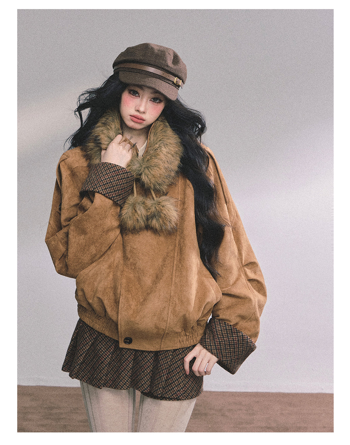 ShaoYeYan Hazelnut Warm Velvet Premium Suede Set