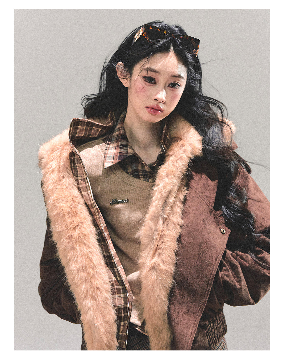 ShaoYeYan Freedom Has No End Fake Two-Layer Padded Jacket