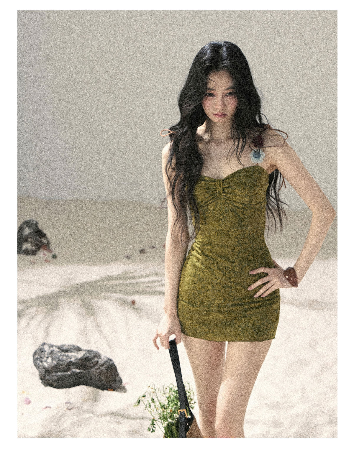 ShaoYeYan Aomalm Tangled Vines French Cami Dress