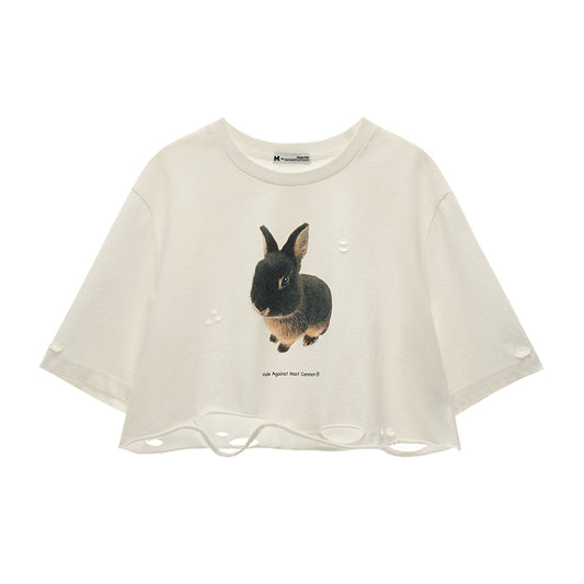 MAMC Animal Print Oversized Tee