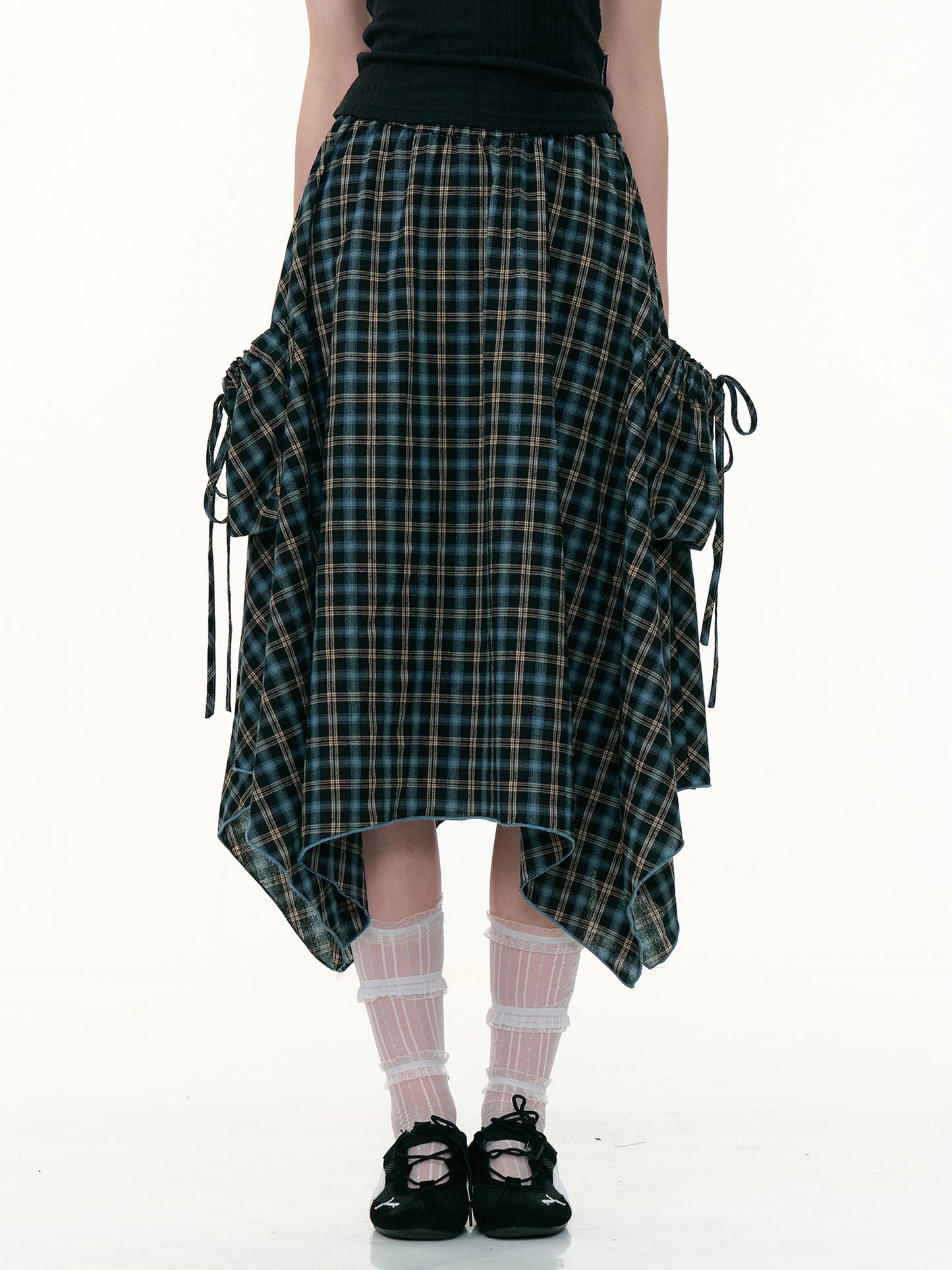 ZiziFei Plaid Utility Skirt