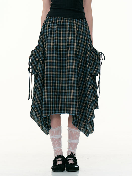 ZiziFei Plaid Utility Skirt