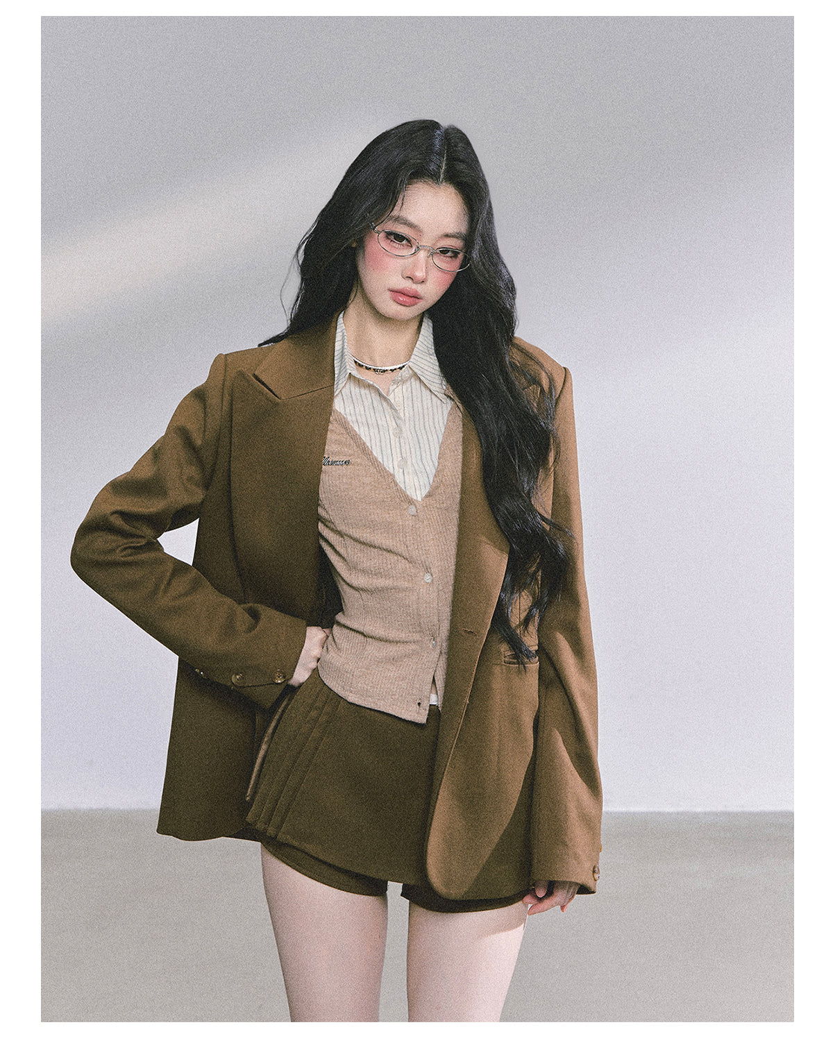 SHAOYEYAN Elegant Blazer and Skirt