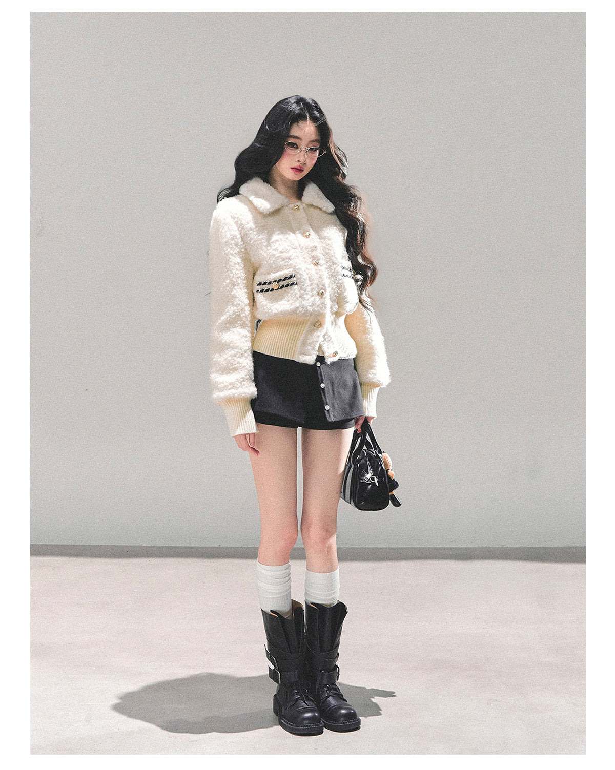 ShaoYeYan Let Her Descend Lamb Fur Jacket