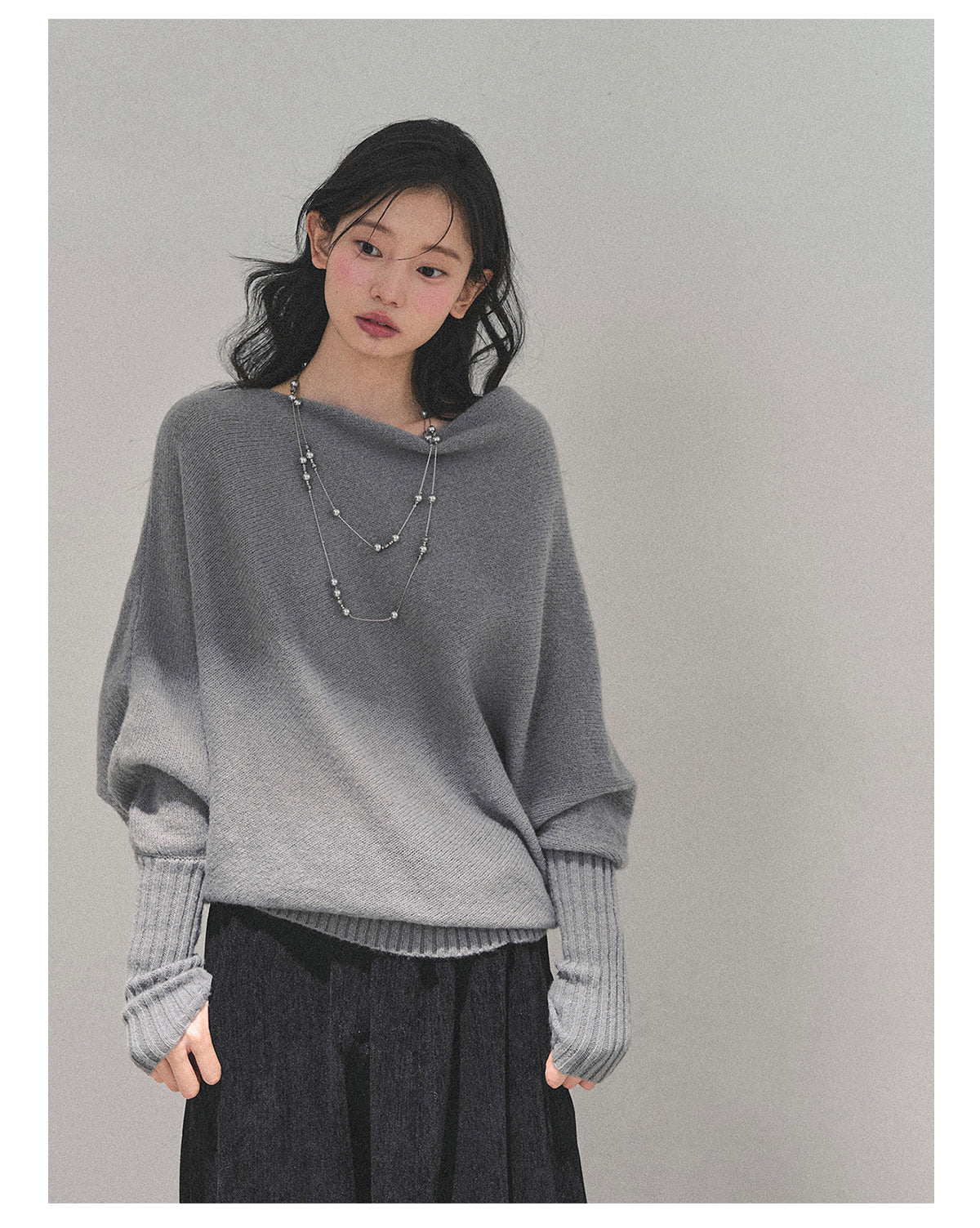 ShaoYeYan Aomalm Minimalist French Soft Style Sweater