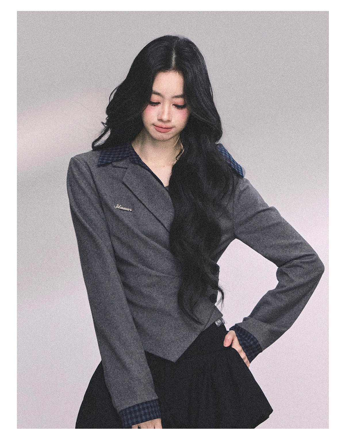 ShaoYeYan Aussie Junior Fake Two-Piece American Polo Shirt