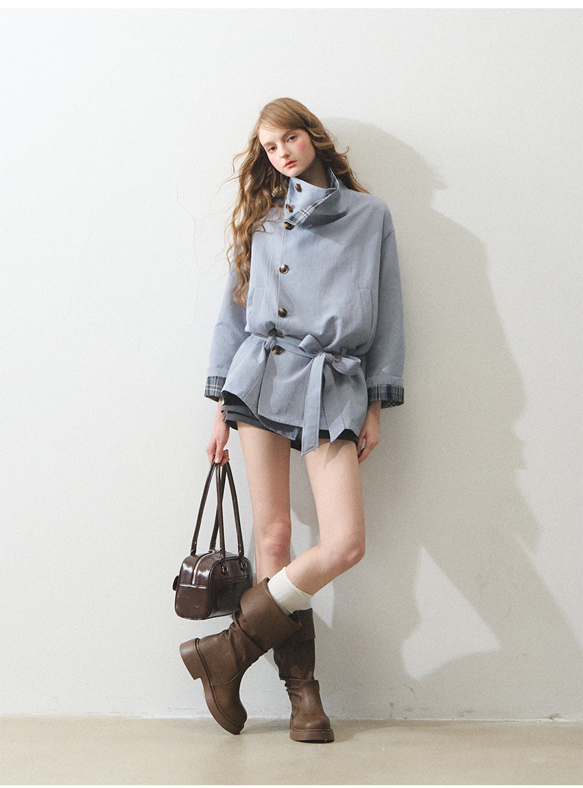 BOHOL BLING Reversible Trench Coat