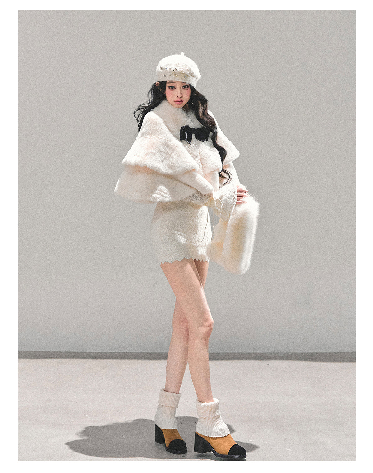 ShaoYeYan First Snow Is Coming French Christmas Cape