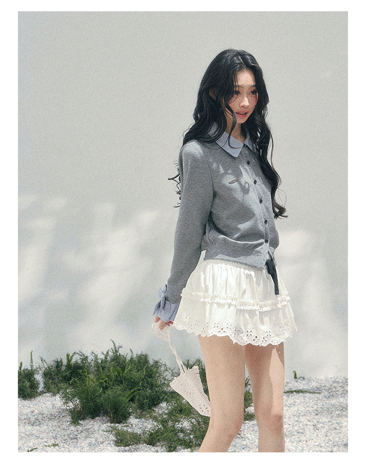 ShaoYeYan Aomalm Hyde Diary Fake Two-Layer American Sweater