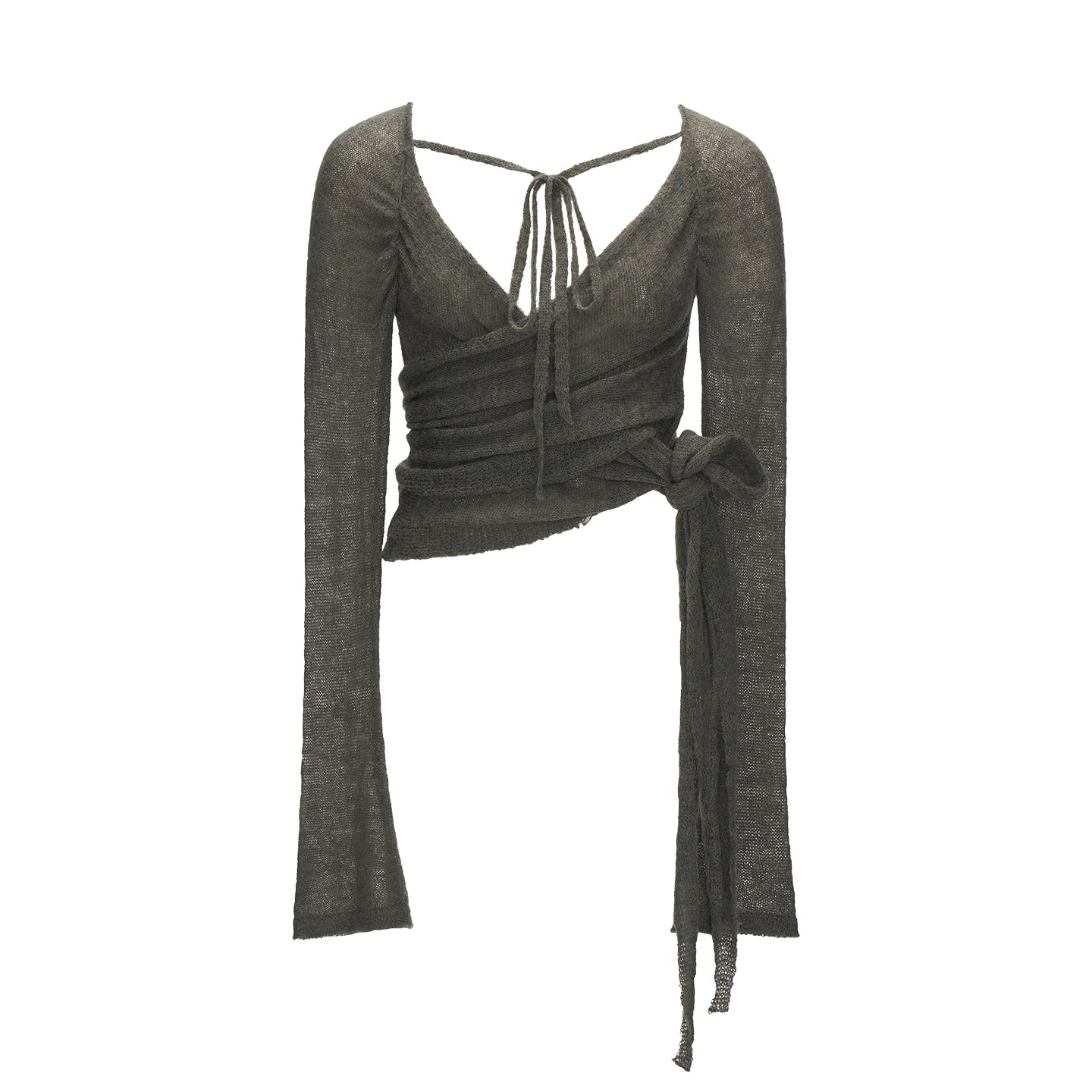 MAMC Cross Strap Knit Top