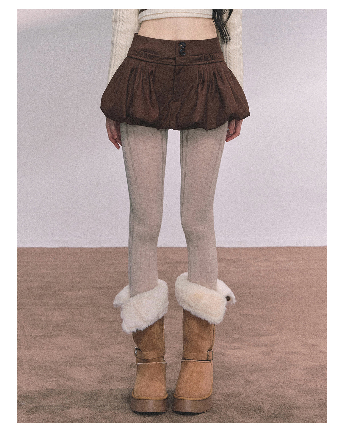 ShaoYeYan MIU Style Waltz American Slim-Fit Skirt