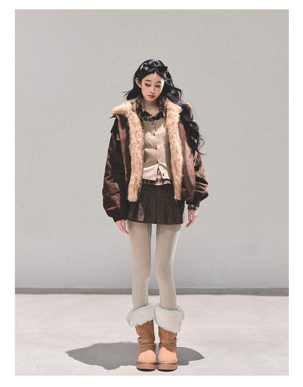 ShaoYeYan Freedom Has No End Fake Two-Layer Padded Jacket