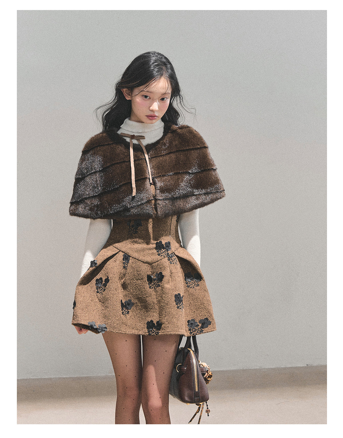ShaoYeYan Aomalm Moss Whispers Two-Piece Dress