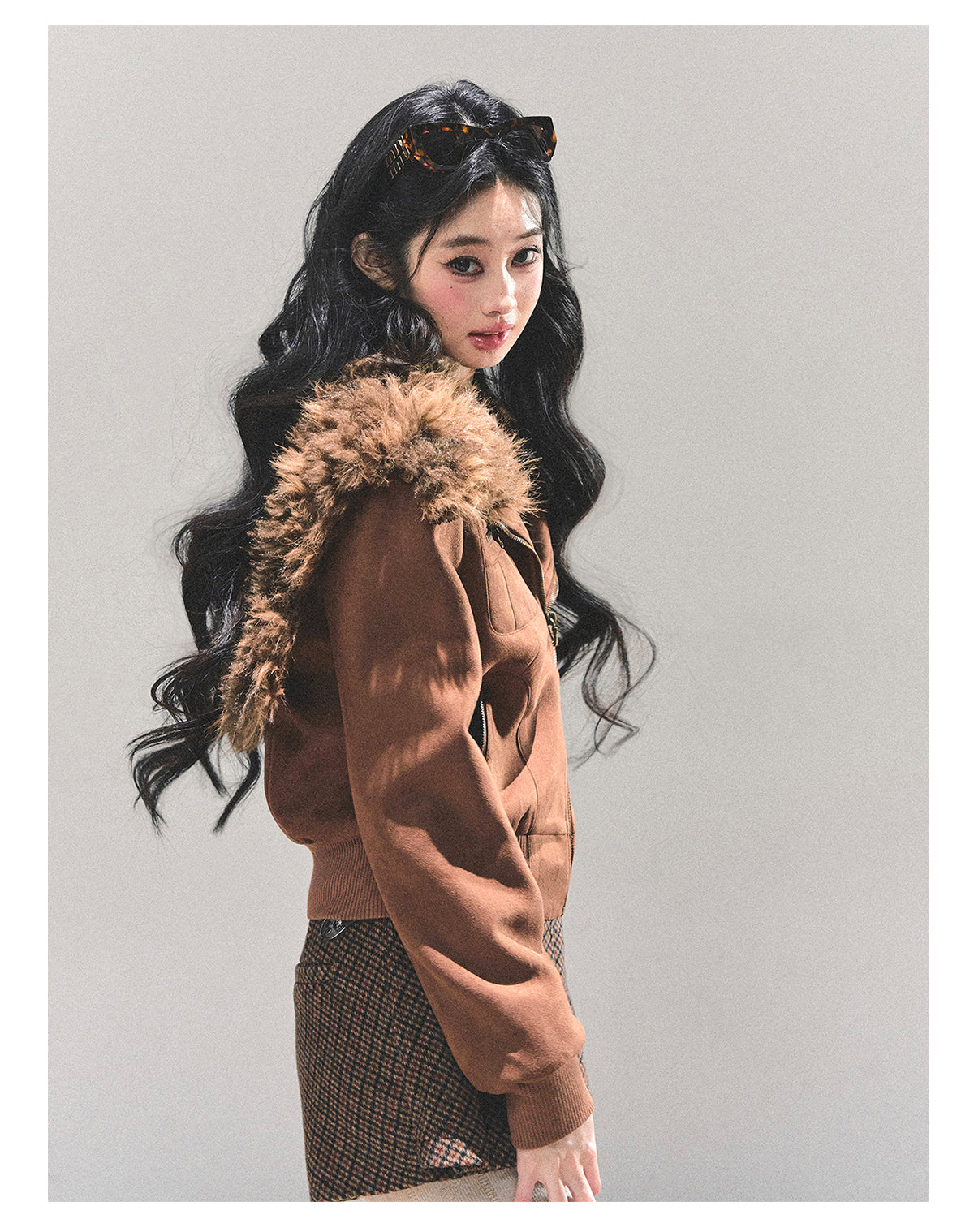 ShaoYeYan Floating Dusk Korean Lamb Fur Jacket